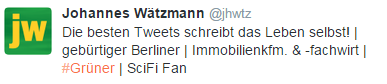 30 Vordenker der Immobilienbranche auf Twitter Johannes Wätzmann