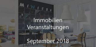 Immobilien Events September 2018 Veranstaltung