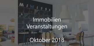 Immobilien Veranstaltungen Oktober 2018