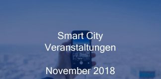 Smart City Veranstaltungen November 2018 Events Stadt Digitalisierung