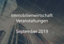 Immobilienwirtschaft Veranstaltungen September 2019 immobilienwirtschaft september 2019 veranstaltungen immobilien event