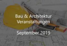 Bauwirtschaft Events September 2019 Bau Veranstaltungen